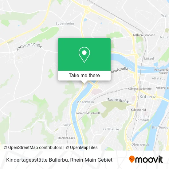 Карта Kindertagesstätte Bullerbü