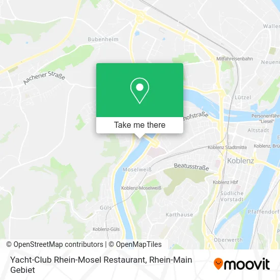 Карта Yacht-Club Rhein-Mosel Restaurant