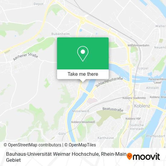 Карта Bauhaus-Universität Weimar Hochschule