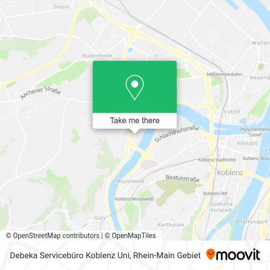 Карта Debeka Servicebüro Koblenz Uni