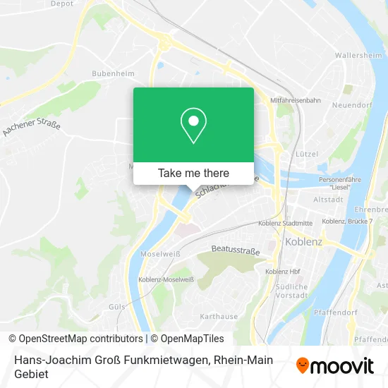 Карта Hans-Joachim Groß Funkmietwagen