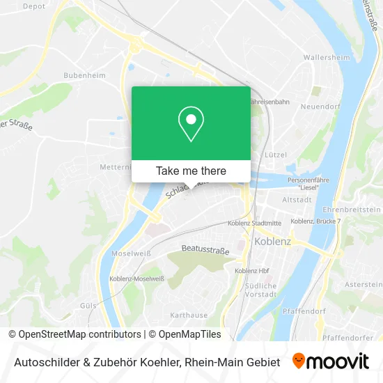 Карта Autoschilder & Zubehör Koehler