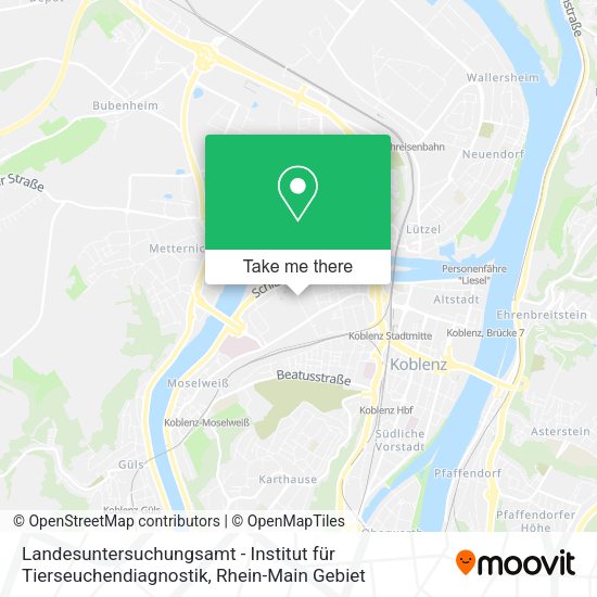 Карта Landesuntersuchungsamt - Institut für Tierseuchendiagnostik