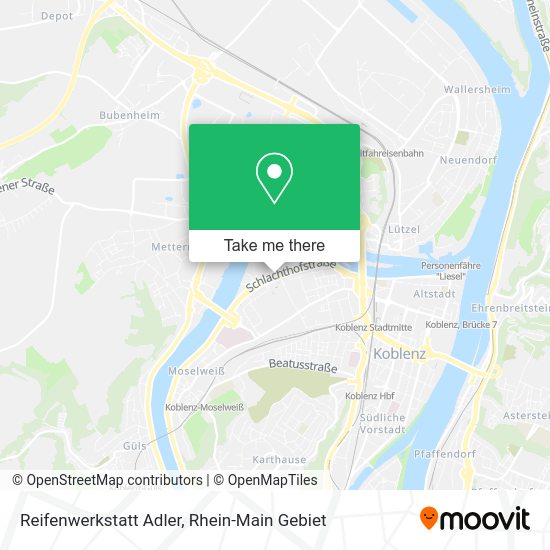 Карта Reifenwerkstatt Adler