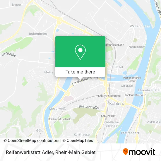 Карта Reifenwerkstatt Adler