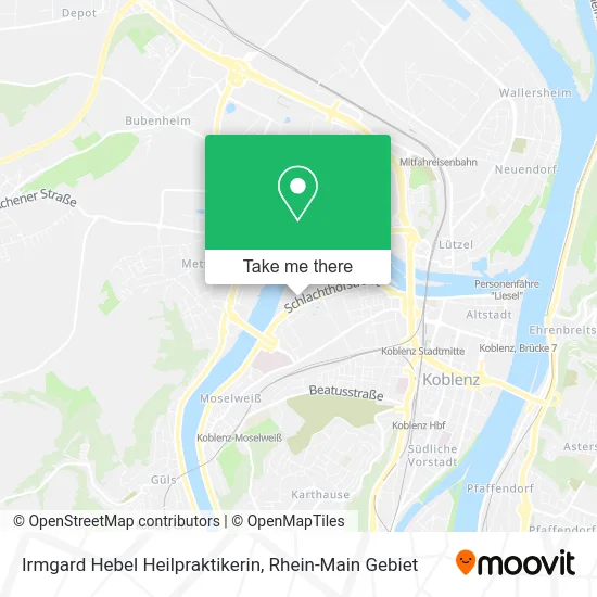 Карта Irmgard Hebel Heilpraktikerin