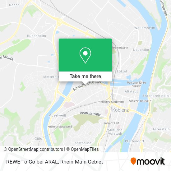 Карта REWE To Go bei ARAL