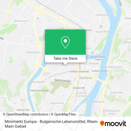 Карта Minimarkt Europa - Bulgarische Lebensmittel
