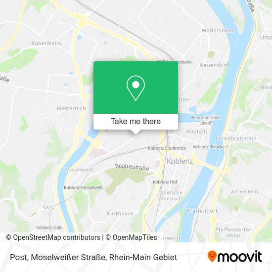 Карта Post, Moselweißer Straße