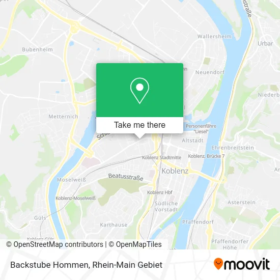 Карта Backstube Hommen