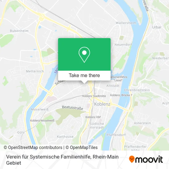 Карта Verein für Systemische Familienhilfe
