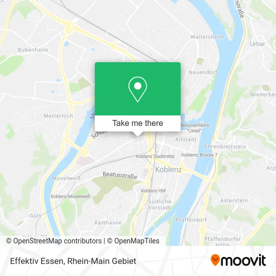 Карта Effektiv Essen