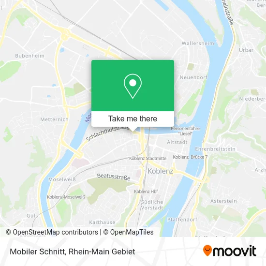 Карта Mobiler Schnitt