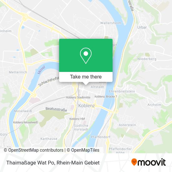 Карта Thaimaßage Wat Po