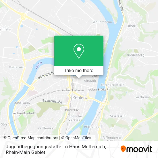 Карта Jugendbegegnungsstätte im Haus Metternich