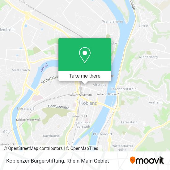 Карта Koblenzer Bürgerstiftung