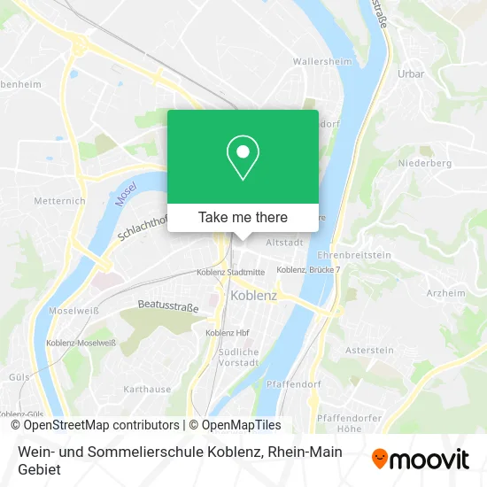 Карта Wein- und Sommelierschule Koblenz