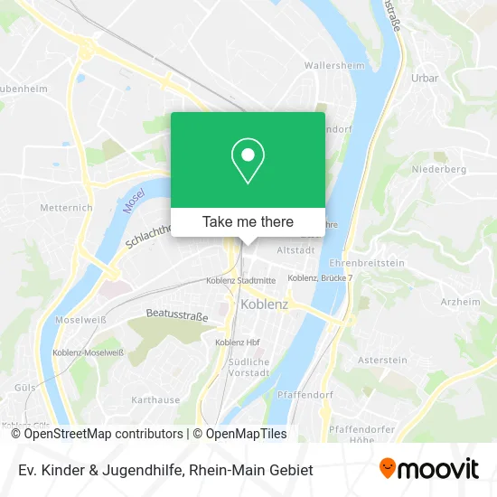 Карта Ev. Kinder & Jugendhilfe