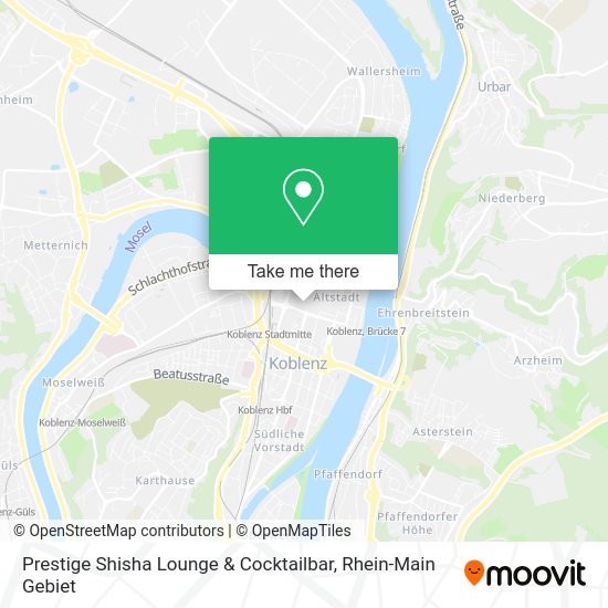 Карта Prestige Shisha Lounge & Cocktailbar