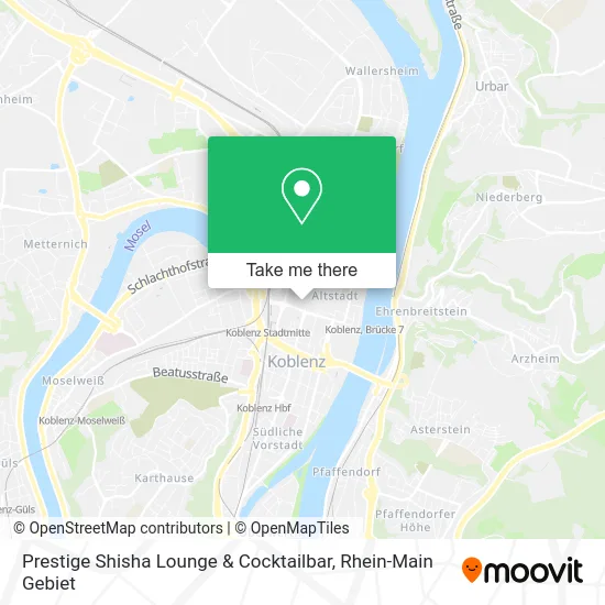 Карта Prestige Shisha Lounge & Cocktailbar