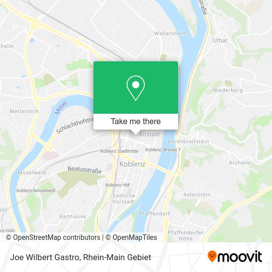 Карта Joe Wilbert Gastro