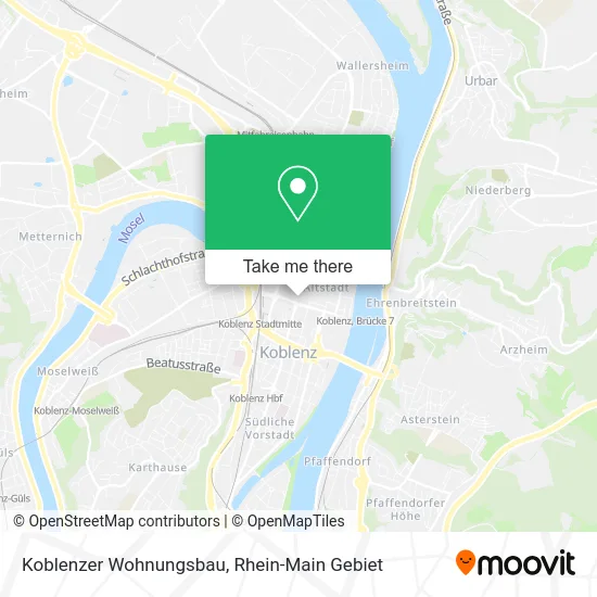 Карта Koblenzer Wohnungsbau