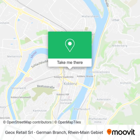 Карта Geox Retail Srl - German Branch