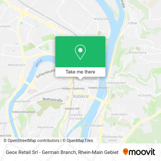 Карта Geox Retail Srl - German Branch
