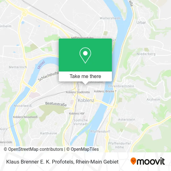 Карта Klaus Brenner E. K. Profotels