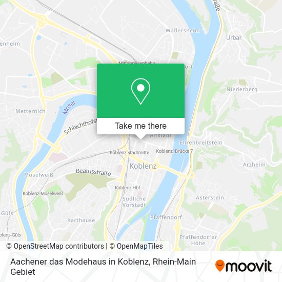 Карта Aachener das Modehaus in Koblenz