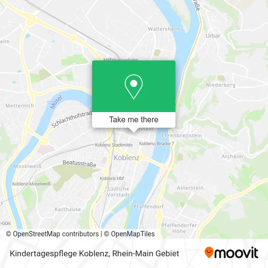 Карта Kindertagespflege Koblenz