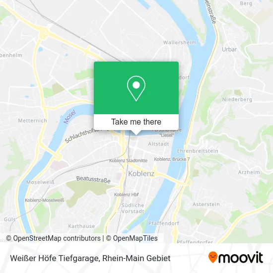 Карта Weißer Höfe Tiefgarage