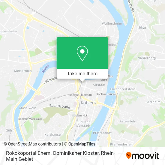 Rokokoportal Ehem. Dominikaner Kloster map