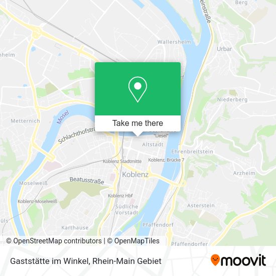 Карта Gaststätte im Winkel