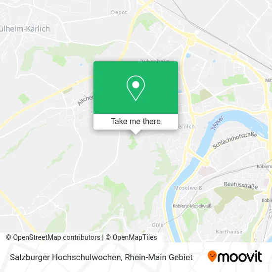 Карта Salzburger Hochschulwochen