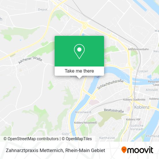 Карта Zahnarztpraxis Metternich