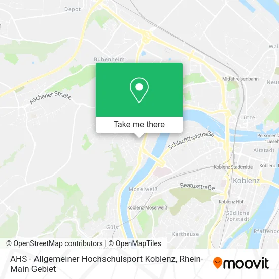 Карта AHS - Allgemeiner Hochschulsport Koblenz