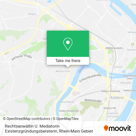 Карта Rechtsanwältin U. Mediatorin Existenzgründungsberaterin