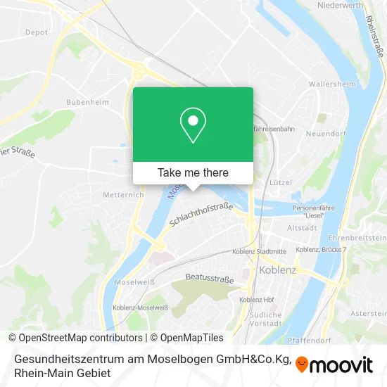 Карта Gesundheitszentrum am Moselbogen GmbH&Co.Kg