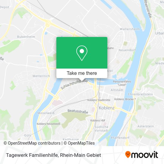 Карта Tagewerk Familienhilfe
