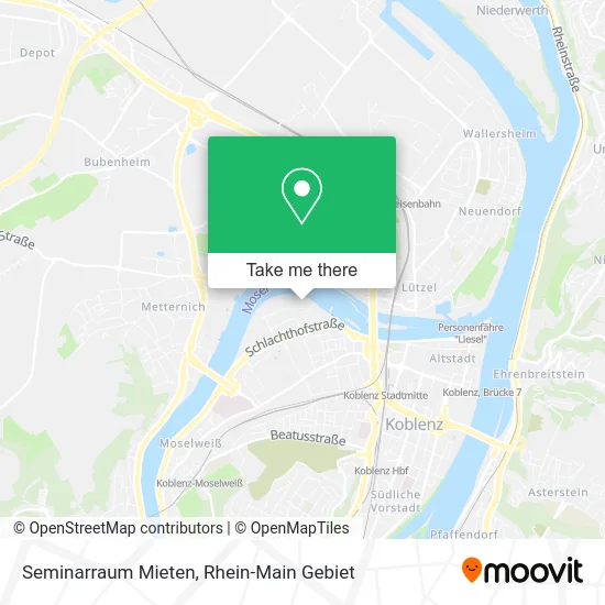 Карта Seminarraum Mieten