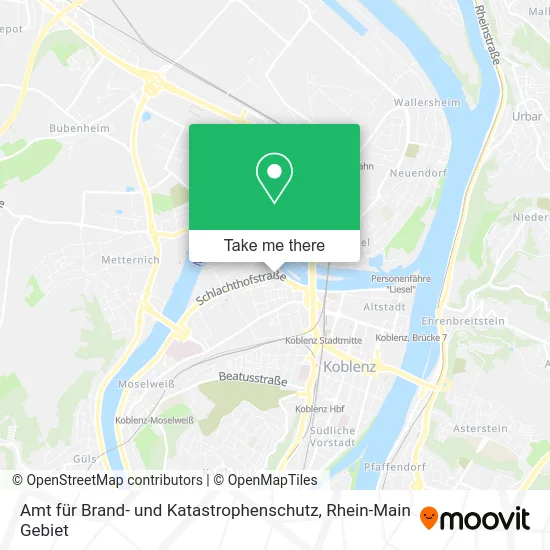 Карта Amt für Brand- und Katastrophenschutz