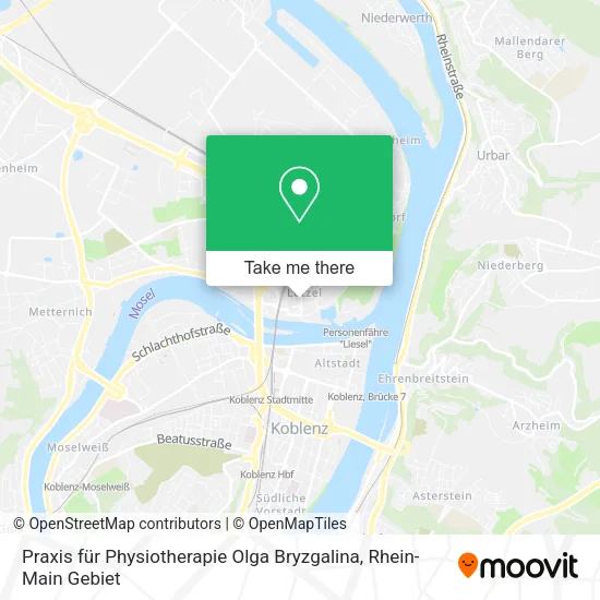Карта Praxis für Physiotherapie Olga Bryzgalina