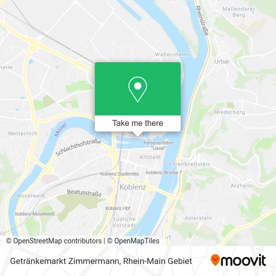 Карта Getränkemarkt Zimmermann