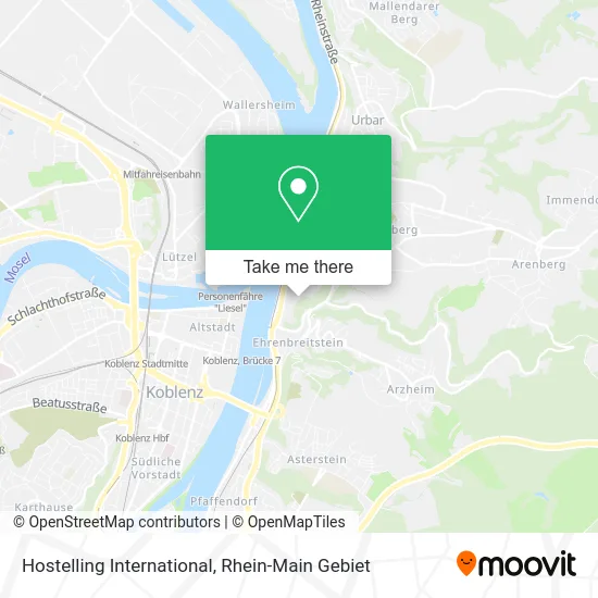 Карта Hostelling International