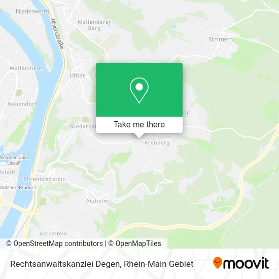 Карта Rechtsanwaltskanzlei Degen