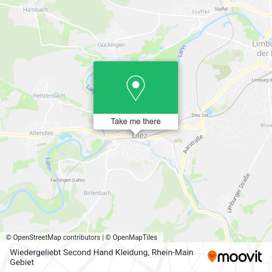 Карта Wiedergeliebt Second Hand Kleidung