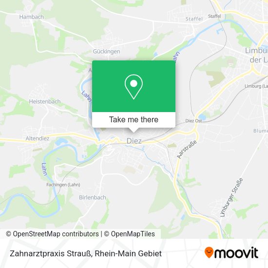 Карта Zahnarztpraxis Strauß