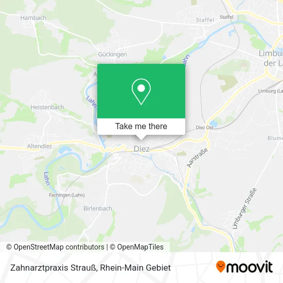 Карта Zahnarztpraxis Strauß