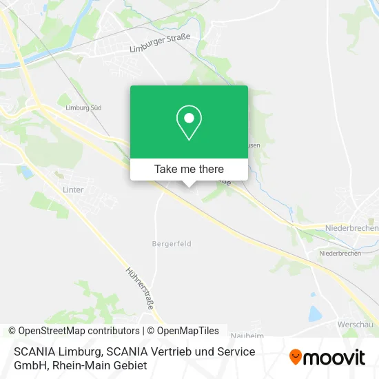Карта SCANIA Limburg, SCANIA Vertrieb und Service GmbH